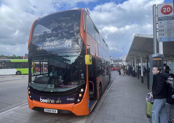 First Beeline Alexander Dennis Enviro400MMC 34380